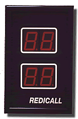 REDICALL wirefree paging system display