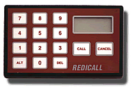 REDICALL wirefree paging system key pad