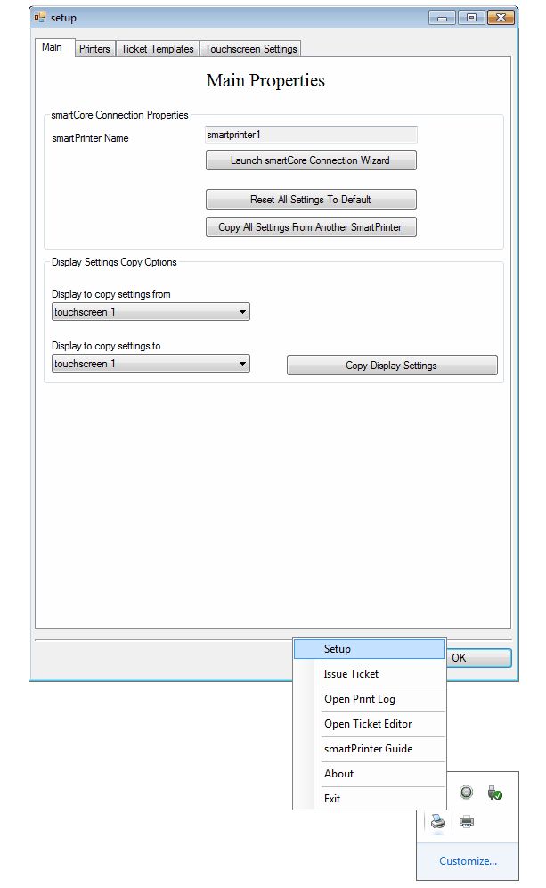 smartPrinter setup